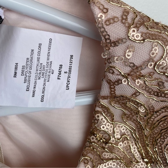 SALE 🛍️ Pink & gold Rare Editions festive formal dress Kids size 5 - Picture 10 of 11